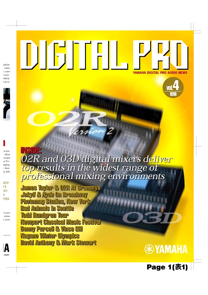 YAMAHA DIGITAL PRO AUDIO NEWS VOL.04 1998 (PDF)