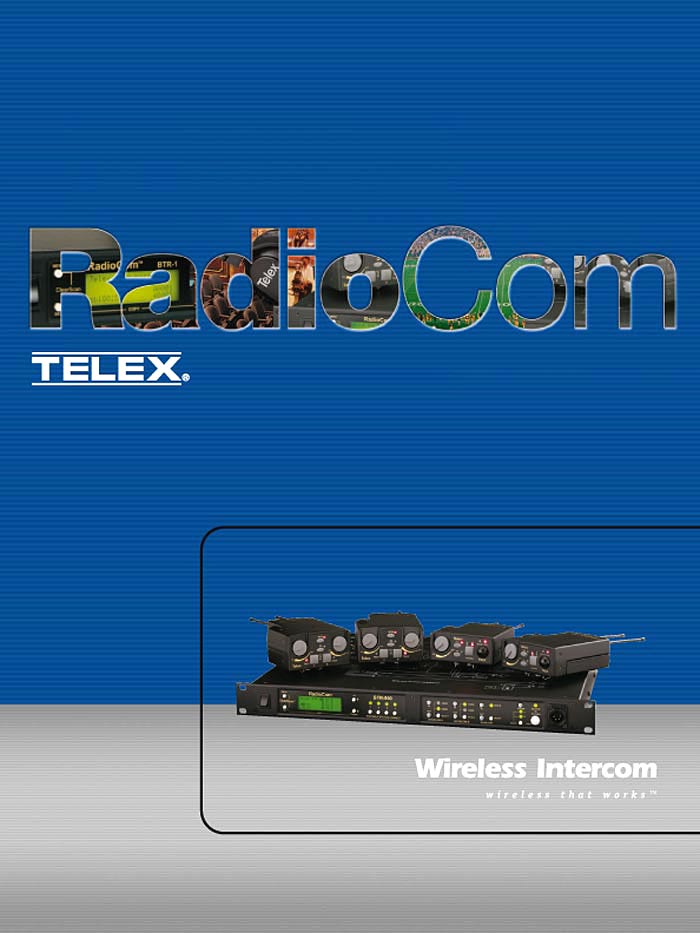 TELEX CAT.GEN. 2005 RADIOCOM CATALOG 2005 (PDF)