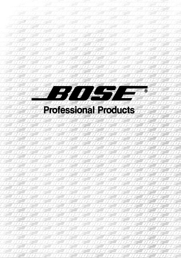 BOSE CAT.GEN. 1988 PROFESSIONAL PRODUCTS JPG MONTATE (PDF)