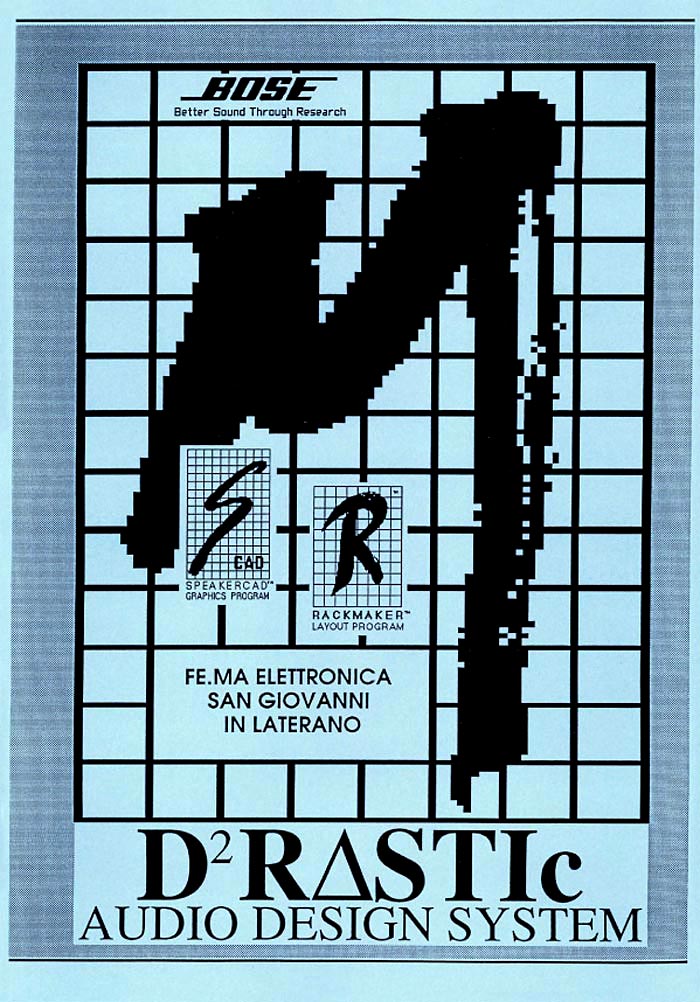 BOSE TRATTATO "DRASTIC AUDIO DESIGN BY FE.MA ELETTRONICA 1992/05"