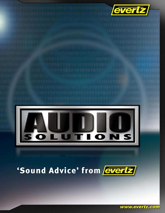 EVERTZ AUDIO SOLUTIONS BROCHURE 2010/01 (PDF)