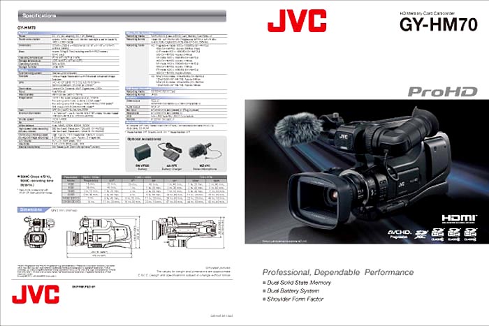 JVC GYHM70 BROCHURE CEHM70K1302 2013/02 + FOTO-HR (PDF)