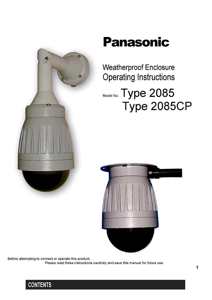 PANASONIC 2085/CP OP.INSTRUCTIONS (PDF)