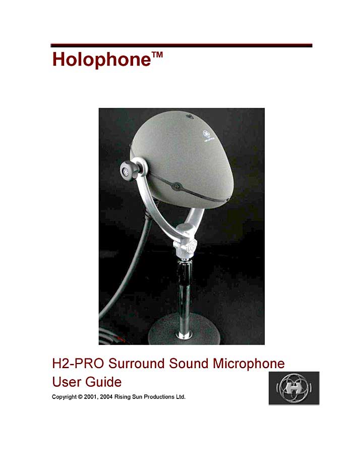 HOLOPHONE H2-PRO USER GUIDE (PDF)