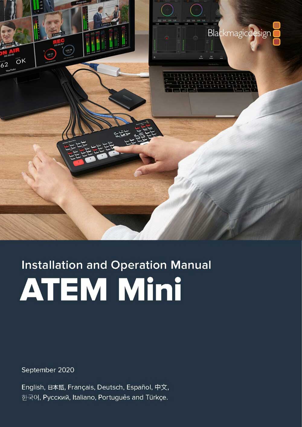 BLACKMAGIC ATEM-MINI INST.OPERAT.MANUAL 2020/09 (5LINGUE)