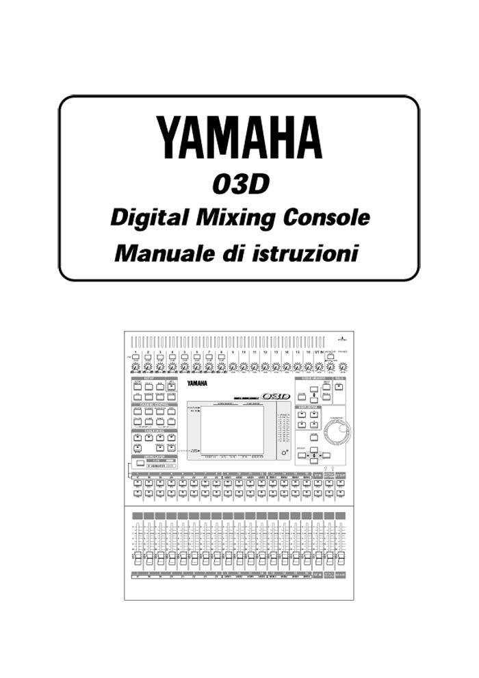 YAMAHA 03D MANUALE DI ISTRUZIONI (PDF)