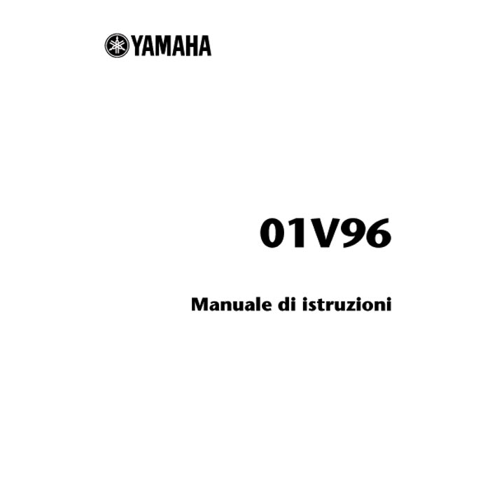 YAMAHA 01V96 MANUALE DI ISTRUZIONI (PDF)